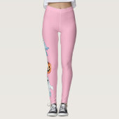 Leggings Fête Fantôme en rose (Devant)