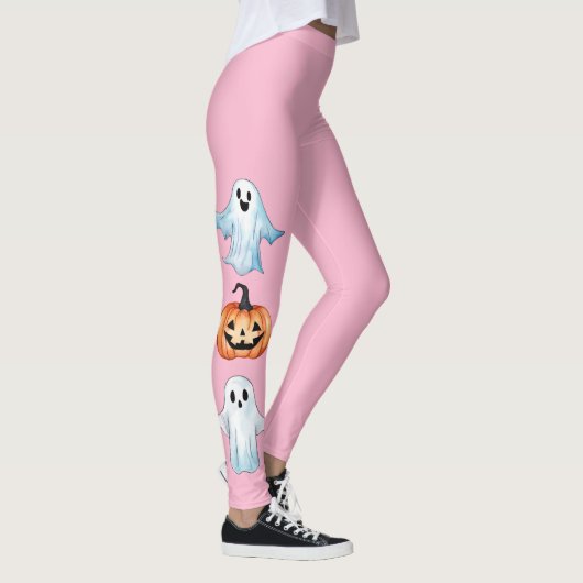 Leggings Fête Fantôme en rose (Droite)