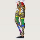 Leggings Fête Licorne Arc-en-Ciel  (Gauche)