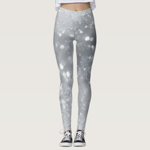 Leggings Fête Paillettes Blanches