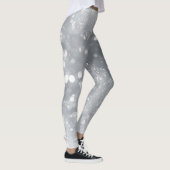 Leggings Fête Paillettes Blanches (Droite)
