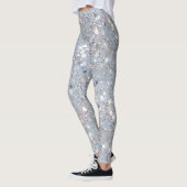 Leggings Fête Paillettes Blanches (Gauche)