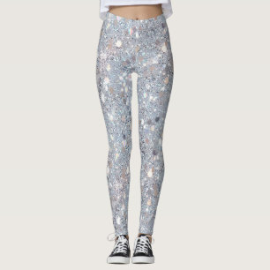 Leggings Fête Paillettes Blanches
