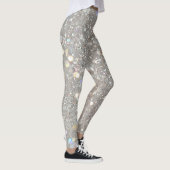 Leggings Fête Paillettes Blanches (Droite)