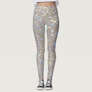 Leggings Fête Paillettes Blanches