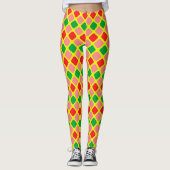 Leggings Fêtes de Noël, Noël coloré (Devant)