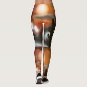 Leggings Feu Abstrait et glace du sud-ouest (Dos)