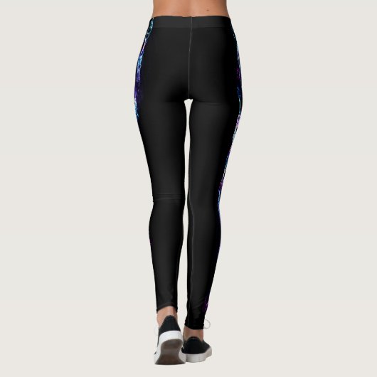 Leggings Feu bleu (Dos)