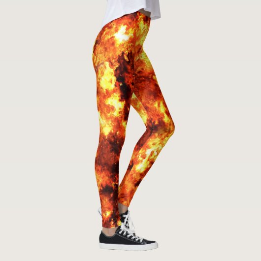 Leggings Feu chaud rouge (Droite)