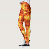 Leggings Feu chaud rouge (Gauche)