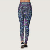 Leggings Feu chaud violet (Dos)