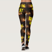 Leggings Feu d'artifice de la formation Star Jaune | (Dos)