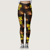 Leggings Feu d'artifice de la formation Star Jaune | (Devant)