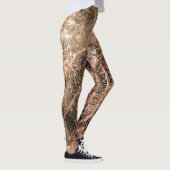 Leggings Feu d'artifice en or brillant Abstrait (Droite)