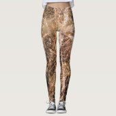 Leggings Feu d'artifice en or brillant Abstrait (Devant)