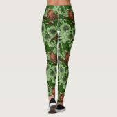 Leggings Feu et hellebore, vert clair (Dos)