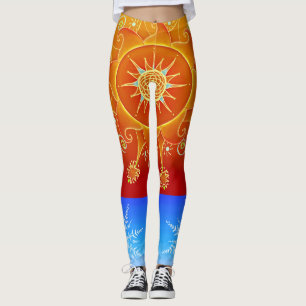 Leggings Feu et légumineuses à glace