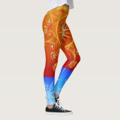 Leggings Feu et légumineuses à glace (Droite)