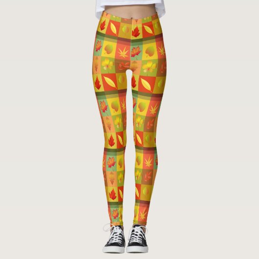 Leggings Feuillage d'automne Feuilles d'automne Thunder_Cov (Devant)