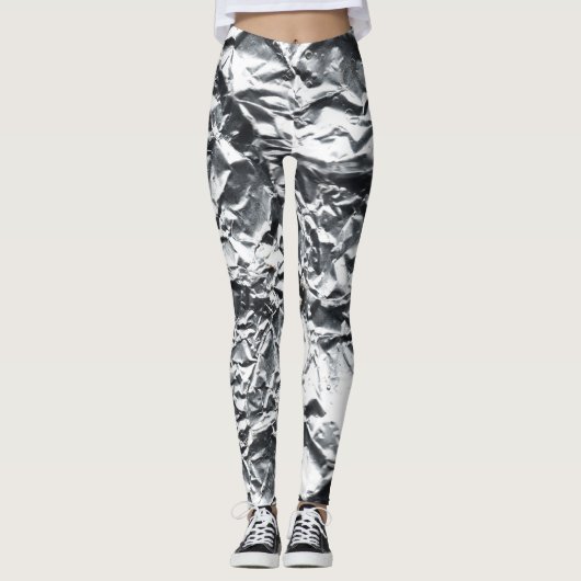 Leggings Feuille d'argent #1 (Devant)