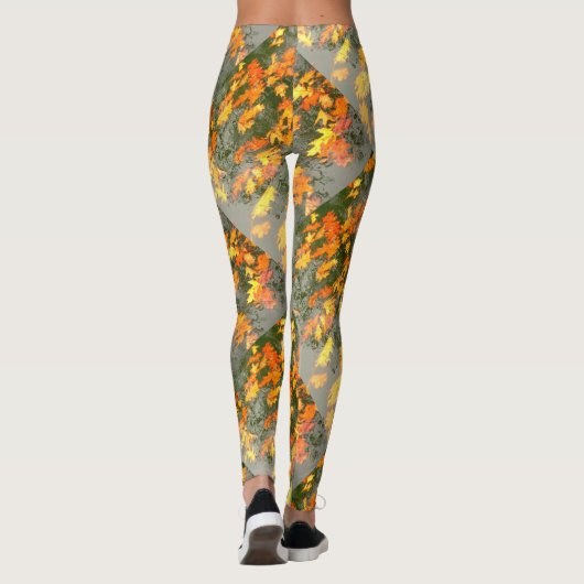 Leggings feuille d'automne humide (Dos)