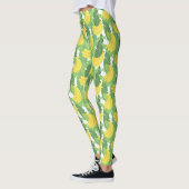 Leggings Feuille de banane et motif de fruit (Gauche)
