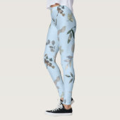 Leggings Feuille de fleur d'eau (Gauche)
