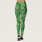 Leggings Feuille de Monstera Tropical (Dos)