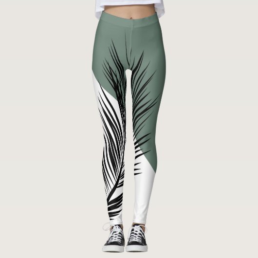 Leggings Feuille de palme (Devant)
