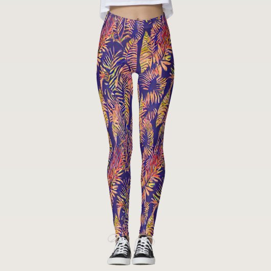 Leggings Feuille de tigre (Devant)