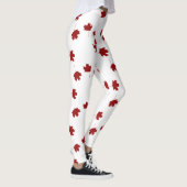 Leggings Feuille d'érable du Canada imprimé de la fête du C (Droite)