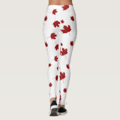 Leggings Feuille d'érable du Canada imprimé de la fête du C (Dos)
