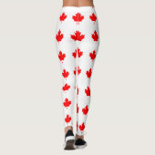 Leggings Feuille d'érable rouge du Canada (Dos)