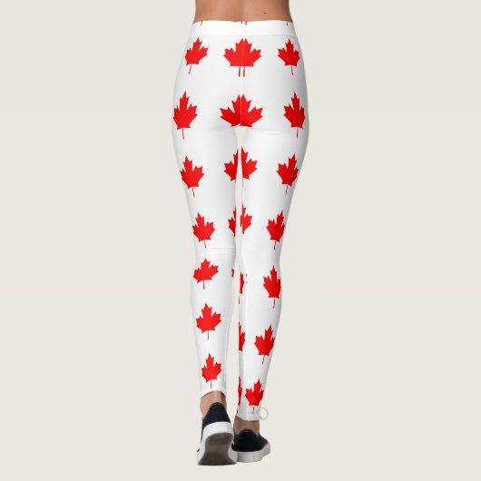 Leggings Feuille d'érable rouge du Canada (Dos)