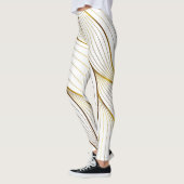 Leggings Feuille d'ornement or (Gauche)