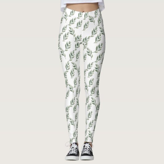 Leggings feuille ☃ enneigé (Devant)