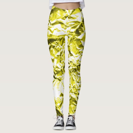 Leggings Feuille Jaune (Devant)
