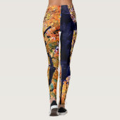 Leggings Feuille jaune et orange (Dos)