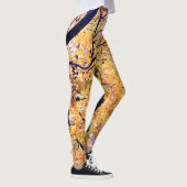 Leggings Feuille jaune et orange (Droite)
