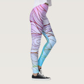 Leggings Feuille moderne et design floral (Droite)