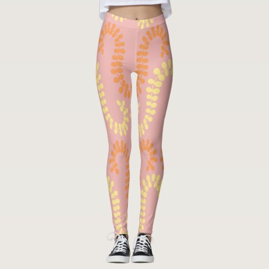 Leggings feuille motif (Devant)