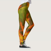 Leggings Feuille orange et jaune verte #1 d'Aspen (Droite)