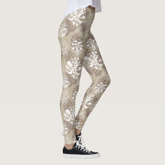 Leggings Feuille Tan (Droite)