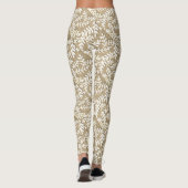 Leggings Feuille tan et blanc (Dos)
