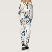 Leggings Feuille tropicale colorée, motif moderne. (Dos)