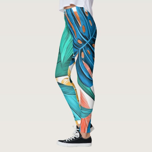 Leggings Feuille tropicaux (Gauche)
