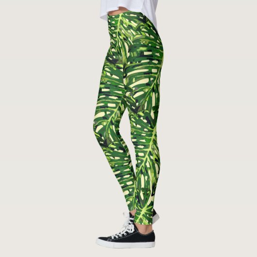 Leggings Feuille tropicaux (Gauche)