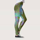 Leggings Feuille tropicaux arc-en-ciel (Droite)