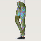 Leggings Feuille tropicaux arc-en-ciel (Gauche)