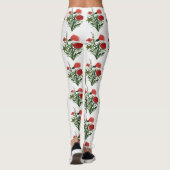 Leggings Feuille verte florale  (Dos)